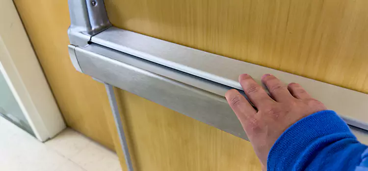 Installing a Push Bar on a Door Petersburg